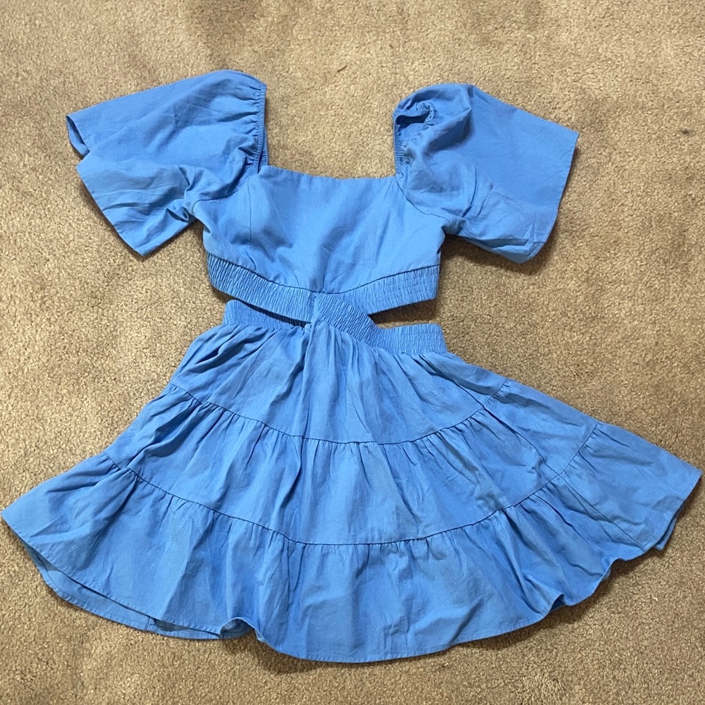 Elegant Blue Mini Dress- worn once!!